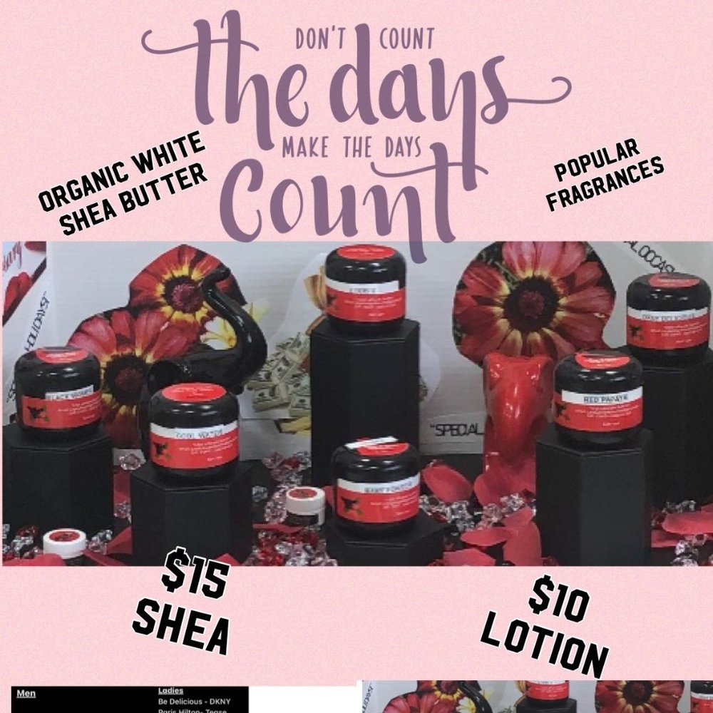 Scented Fragrances Shea butter and Lotion